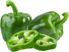 Sliced Green Capsicum